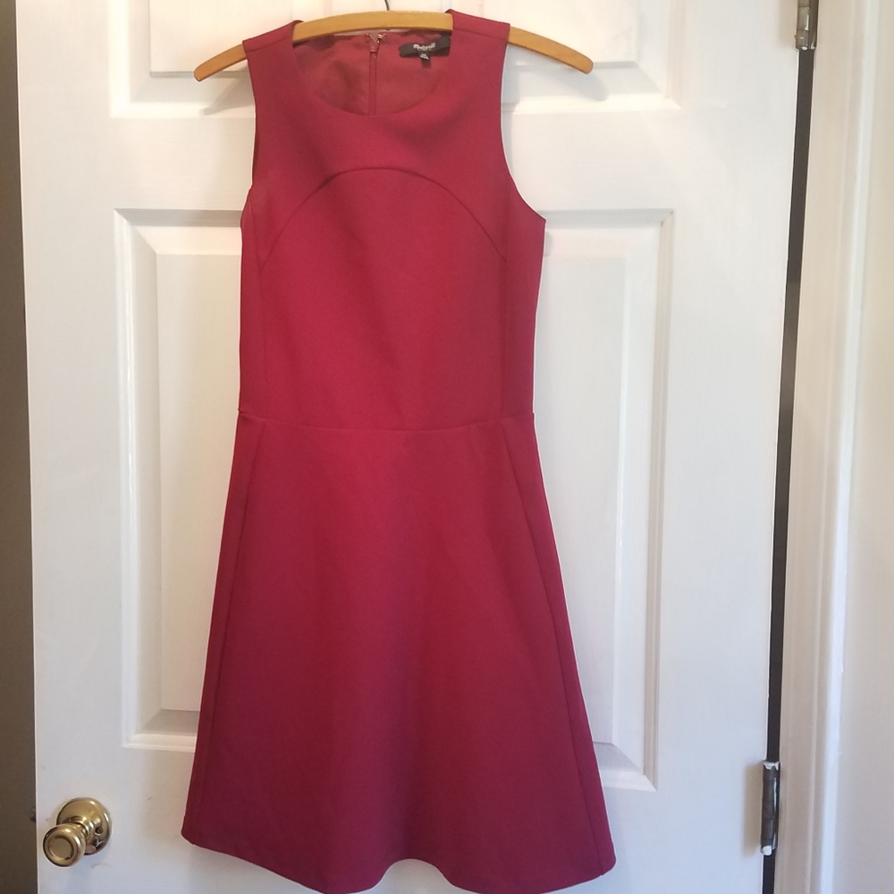 Madewell Dress Size 00 Red/Crimson/Maroon